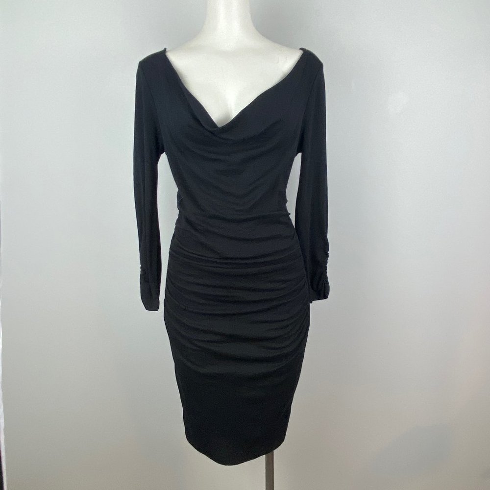 Michael Stars Sexy Sheath Dress Body Con Black O/S